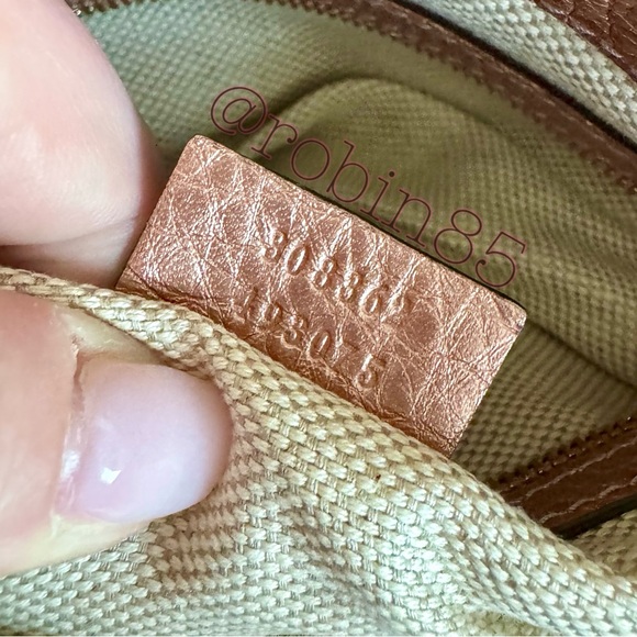 GUCCI SOHO ☆ Rose Gold Metallic Pebbled Calfskin ☆ Japan Exclusive ☆ W/Strap ☆ - Picture 3 of 14